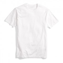 Base Men White Crewneck Cotton T-Shirt
